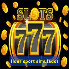 lider sport simulador